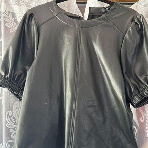 7 for all Mankind faux leather top